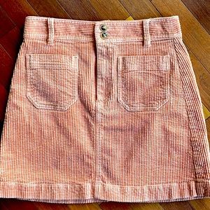 Offers accepted: 
Madewell Thick Corduroy A-Line Mini Skirt Blush